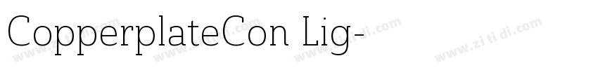 CopperplateCon Lig字体转换